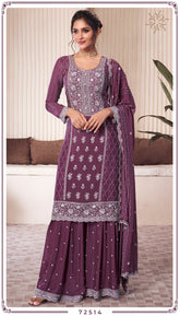 CHINON HEAVY THRED EMBRODARY WORK SUIT